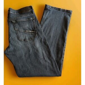 Rock & Republic Relaxed Straight Dark Blue Jeans Mens 33 X 34 Cotton Blend EUC